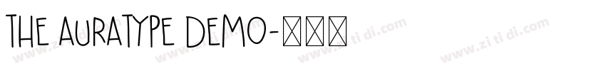 the auratype demo字体转换